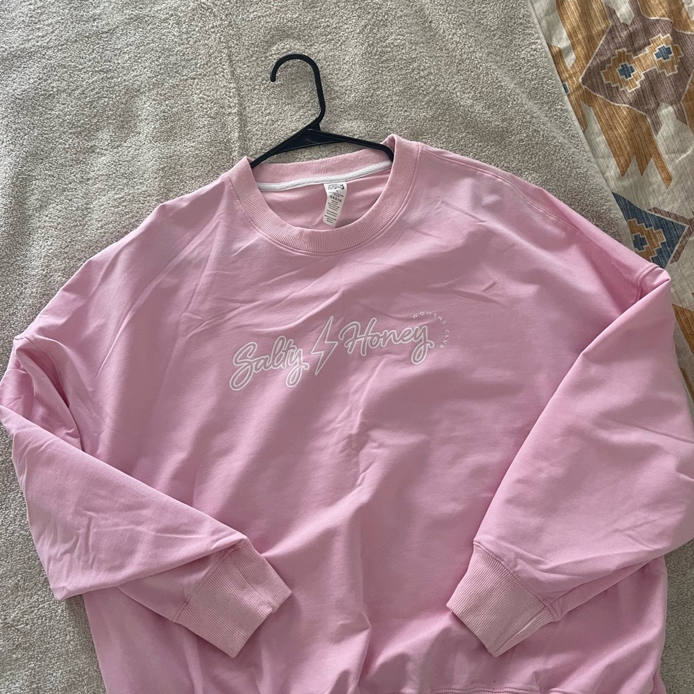 Salty Honey Pink Crew Neck Sweater